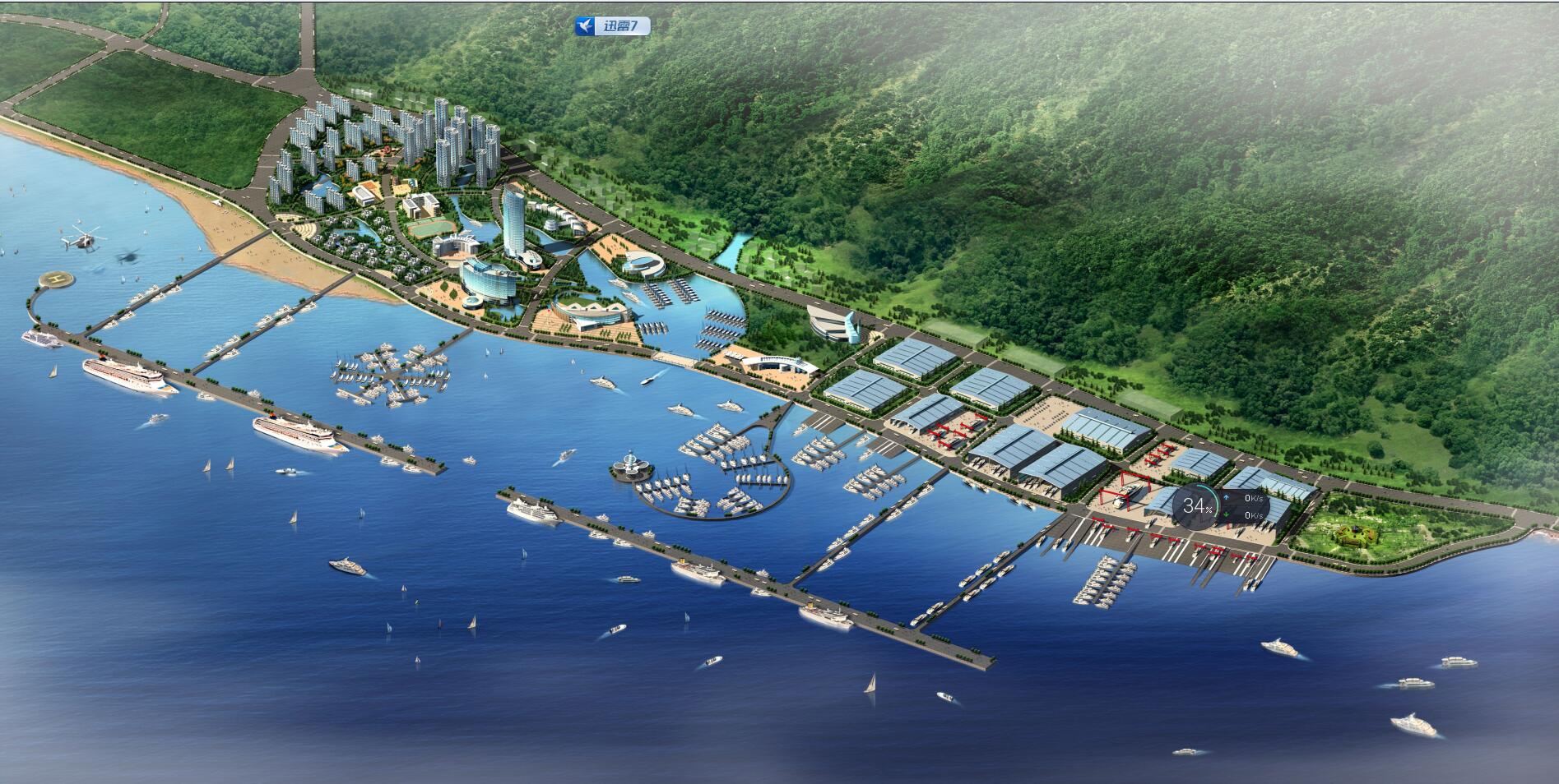 游艇产业效果图