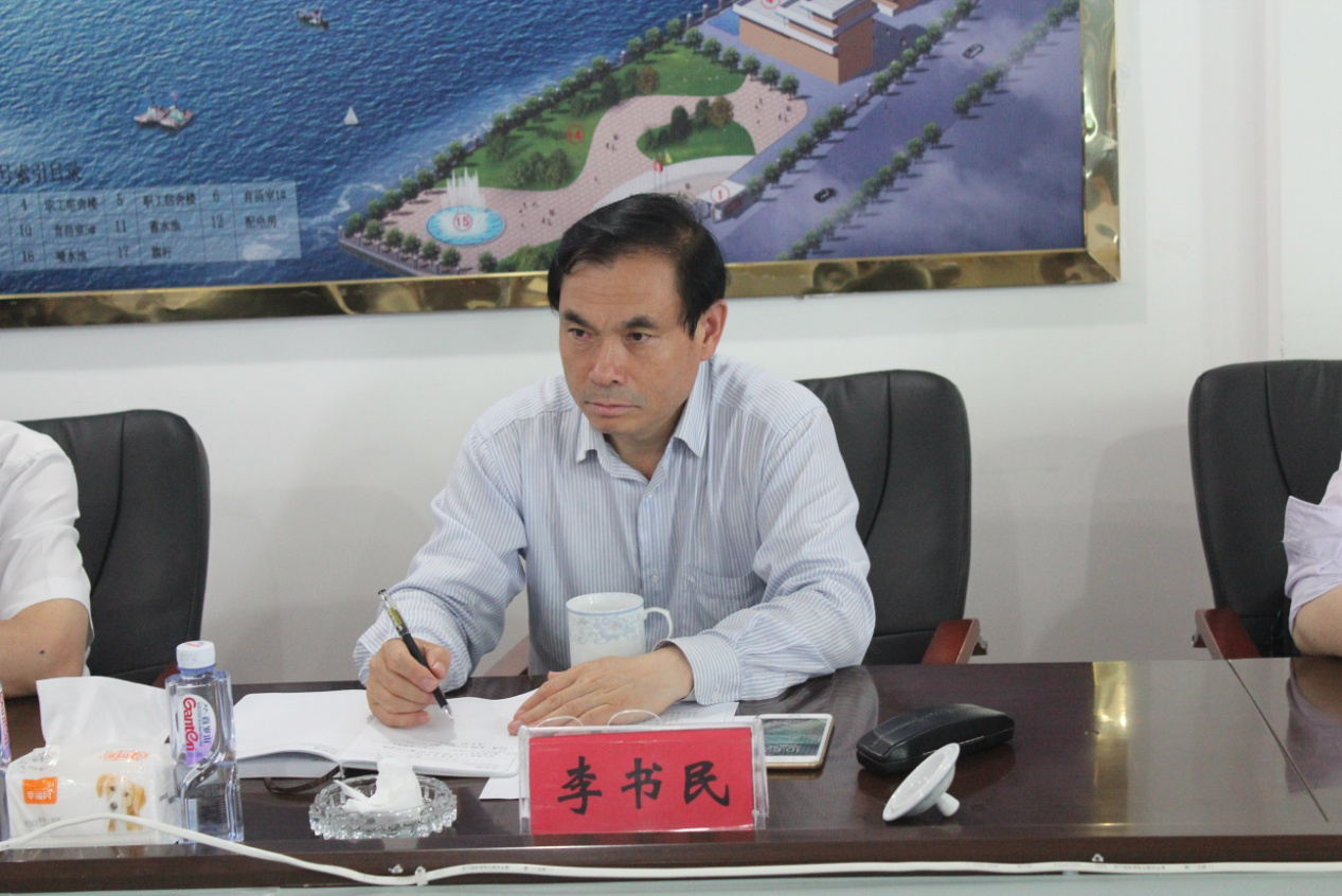 农业农村部渔业渔政管理局副局长李书民一行莅临我公司座谈